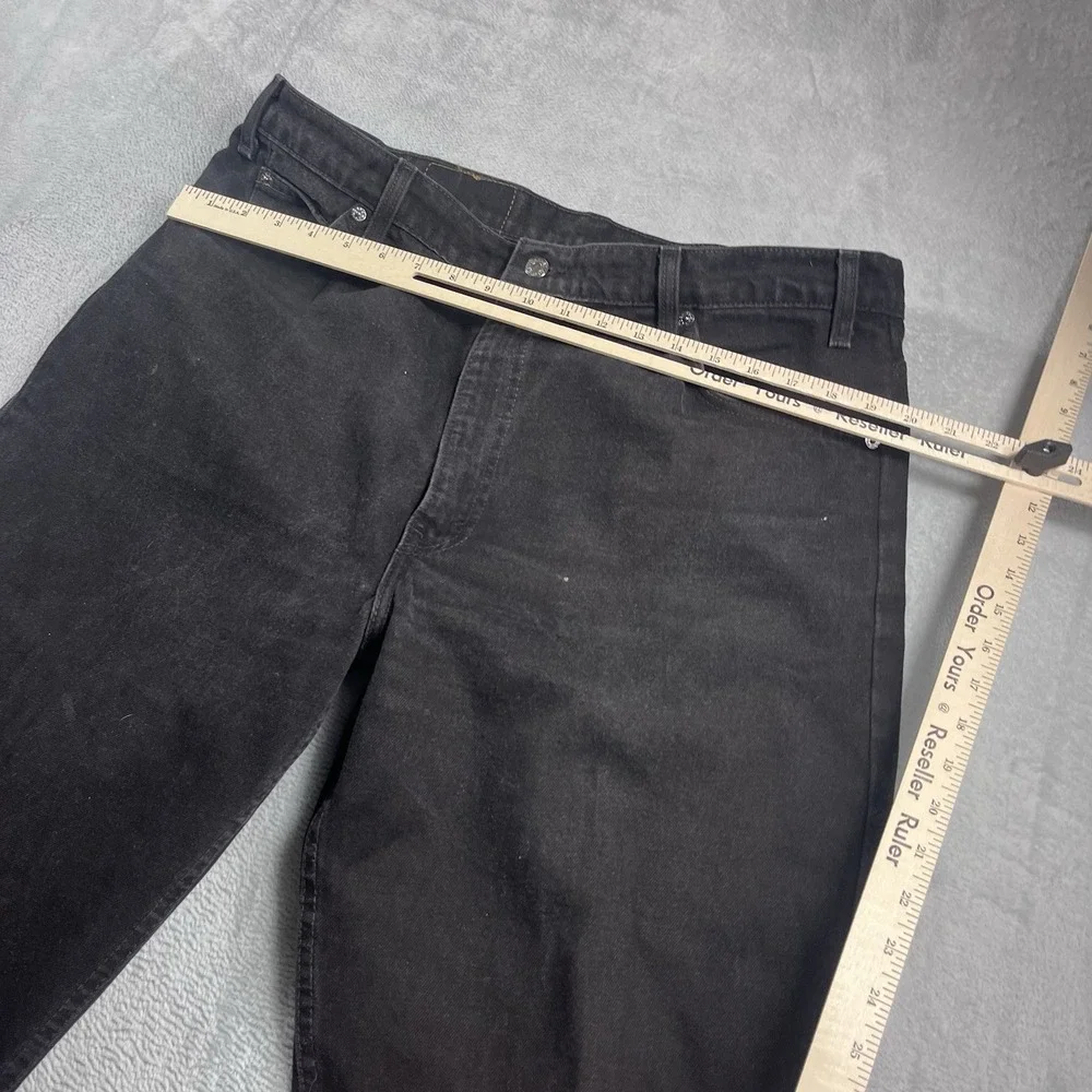 Vtg 96' Levis 550 USA Made 40x30 Mens Jeans Black Denim Relaxed Taper Orange Tab